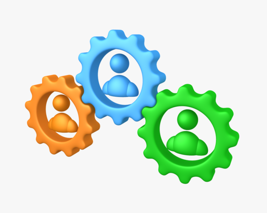Download People With Gears Png Clipart Teamwork Royalty-free - People And Gears Png, Transparent Png, Free Download