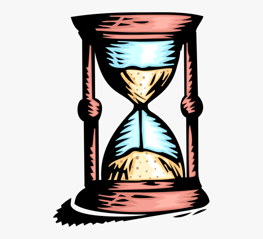 Vector Illustration Of Hourglass Or Sandglass, Sand - Characteristics Of Process Writing, HD Png Download, Free Download