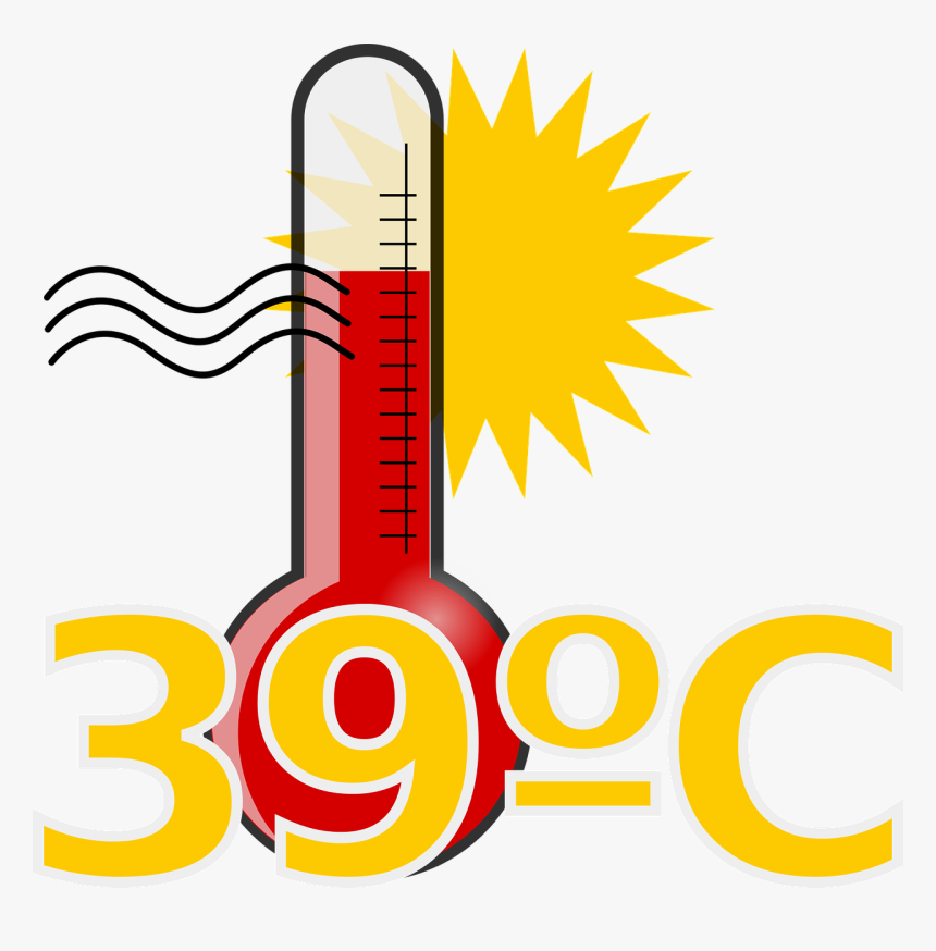 Fever Hot Temp Thermometer Free Picture - Hot Clipart Png, Transparent Png, Free Download