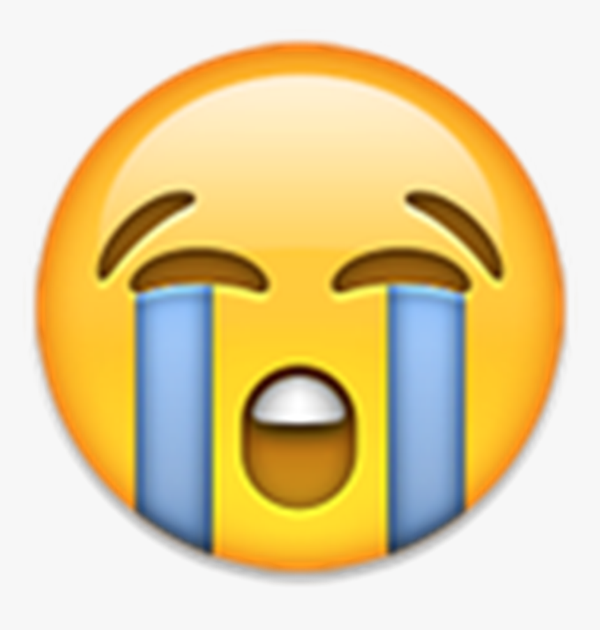 Smiley Iphone Qui Pleure - Iphone Crying Emoji, HD Png Download, Free Download