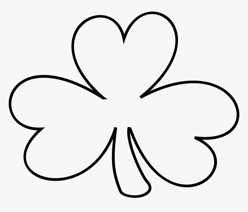 Shamrock Png - Shamrock Clipart Black And White, Transparent Png, Free Download