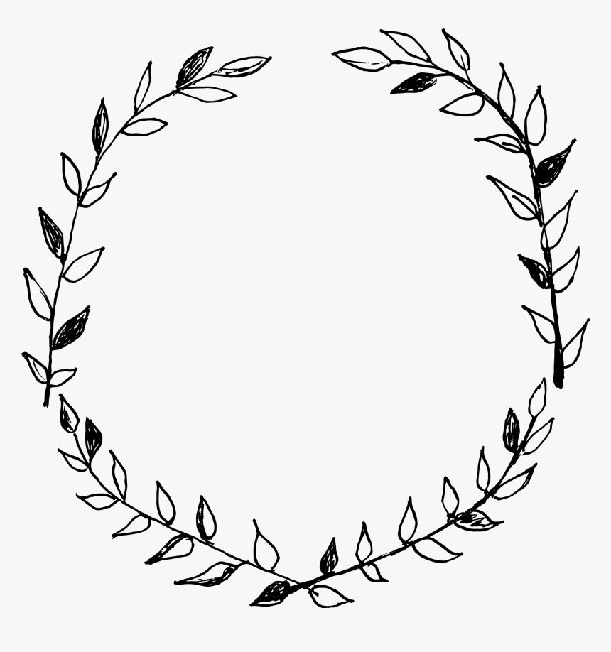 Hand Drawn Wreath Png, Transparent Png, Free Download