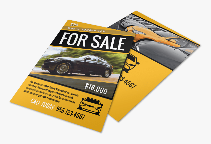 Car For Sale Flyer Template Preview - Car For Sale Flyer, HD Png Download, Free Download