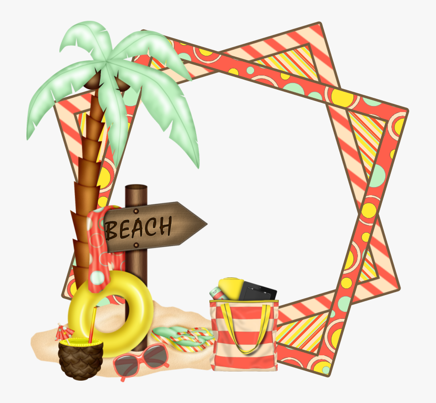 Beach Frames Png, Transparent Png, Free Download