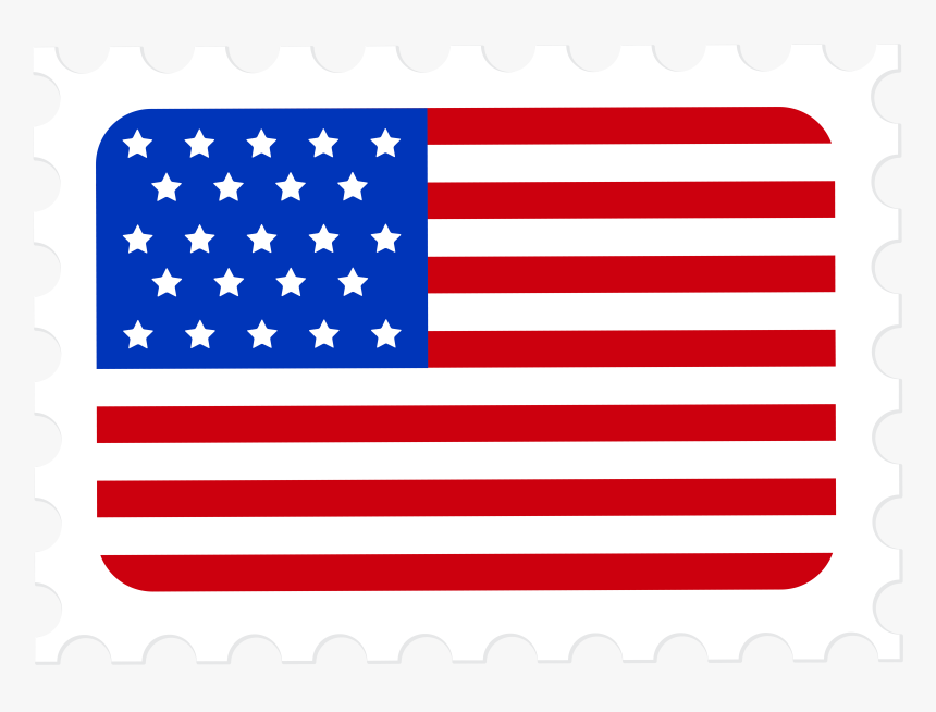 Clip Art Postage Stamp , Transparent Cartoons - 43 State Us Flag, HD Png Download, Free Download