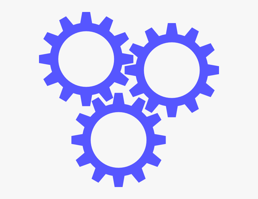 Blue Gears Frames Illustrations - Cogwheel Png, Transparent Png, Free Download