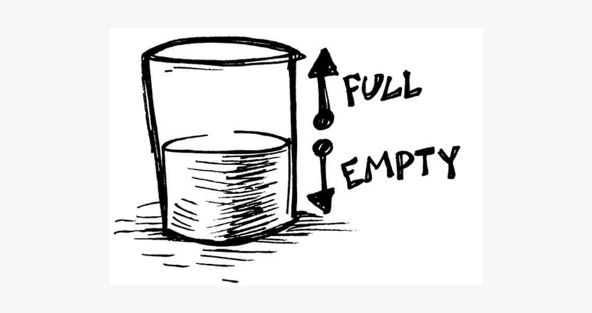 Half Full Half Empty Clipart, HD Png Download, Free Download