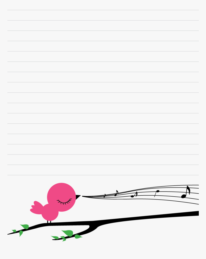 Music Clipart Pink - Notepad Clipart Design, HD Png Download, Free Download