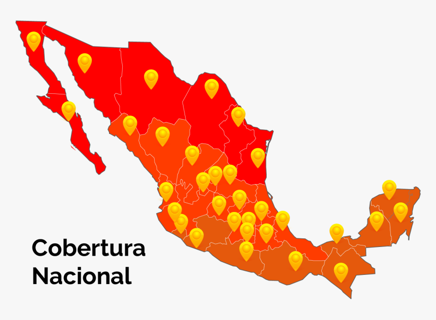 Mexico Cobertura-01 - Mexico Map Vector Png, Transparent Png, Free Download