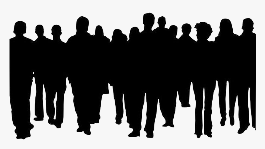 Crowd Of People Clipart Clip Art - Crowd Of People Silhouette, HD Png Download, Free Download