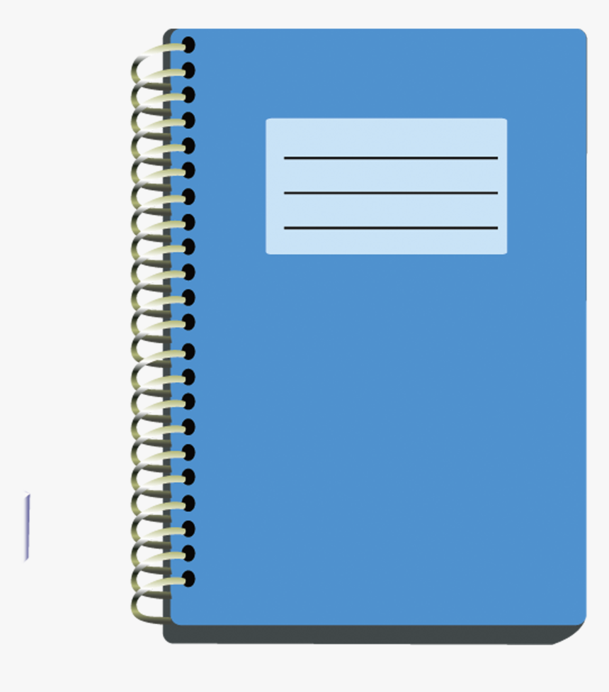 Notebook Blue Adobe Illustrator - Notebook Png, Transparent Png, Free Download