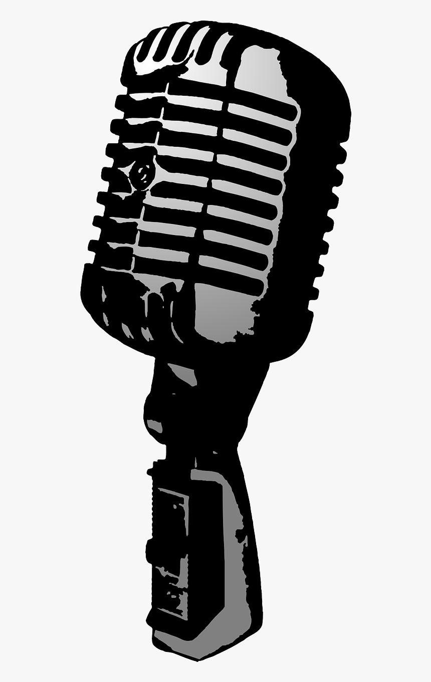 Mic Microphone Audio Free Picture - Old School Mic Png, Transparent Png, Free Download