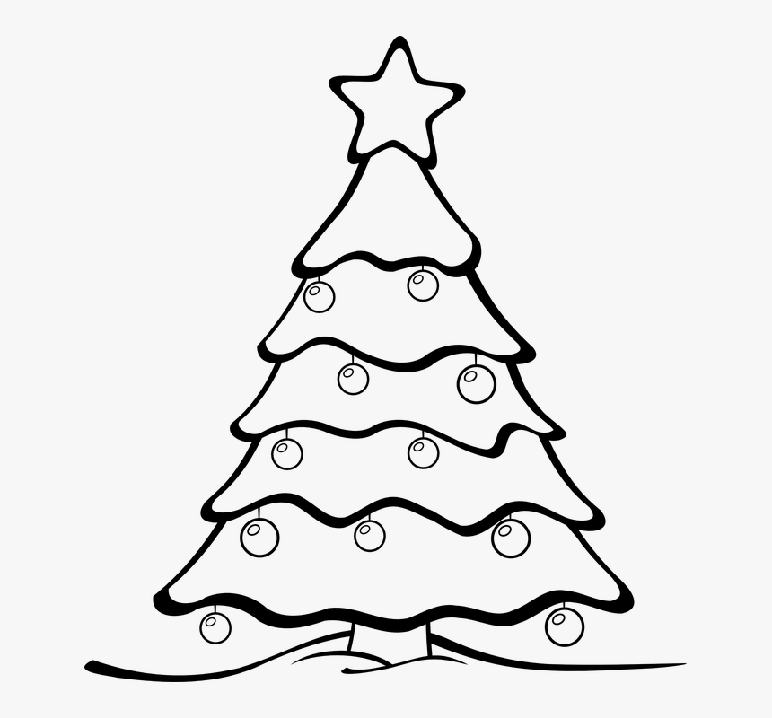 Árbol De Navidad, Fondo De Navidad - Christmas Tree Colouring Page, HD Png Download, Free Download