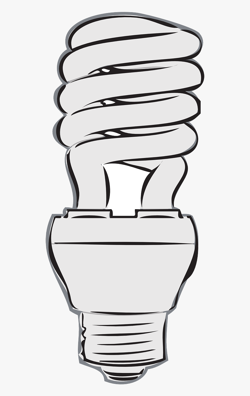 Swirly Light Bulb Clip Art, HD Png Download, Free Download