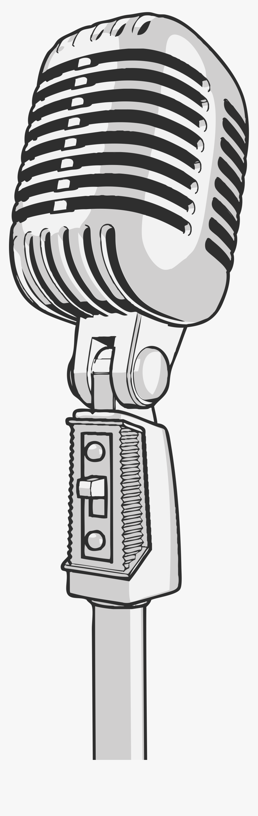 Transparent Microphone With Music Notes Clipart - Cartoon Transparent ...