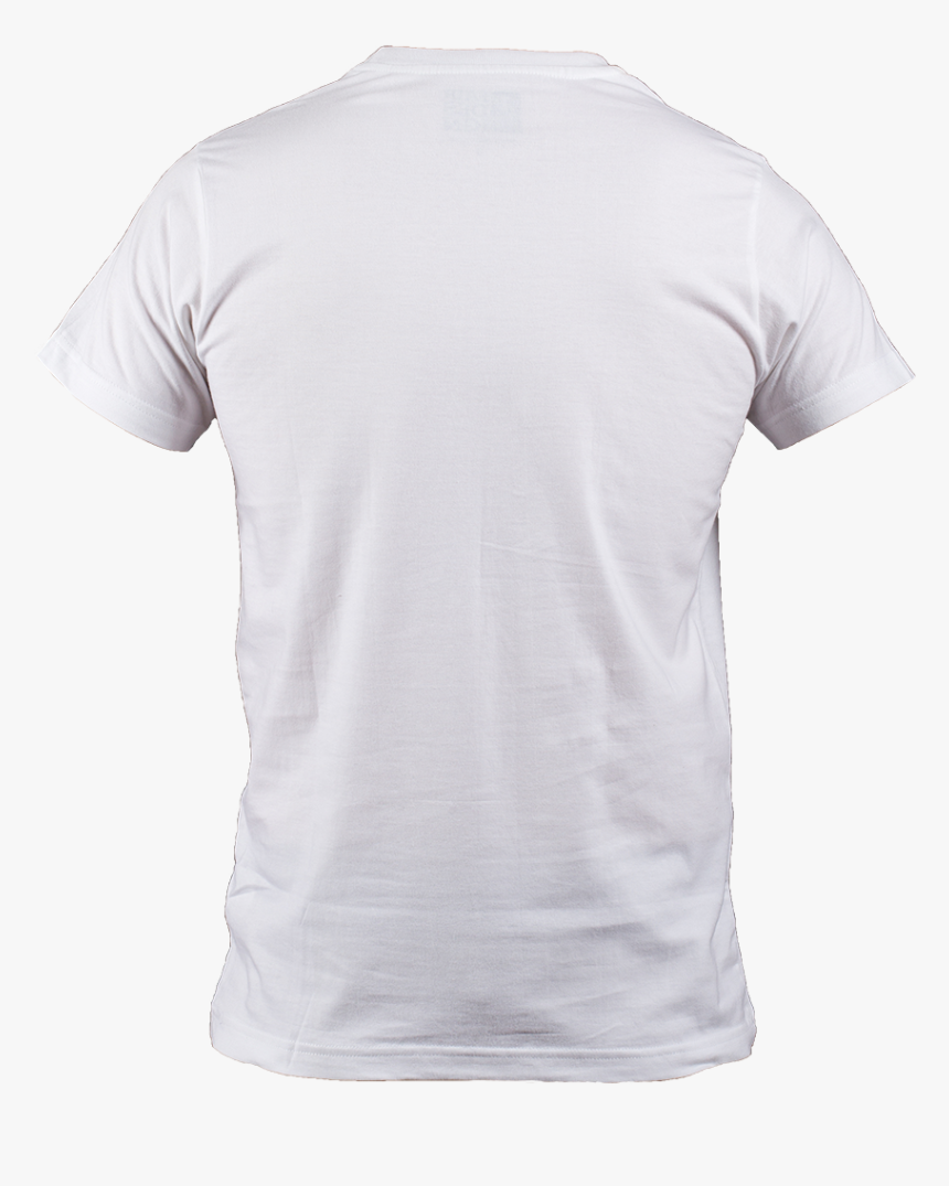 White T-shirt Png - Round Neck T Shirt White Back, Transparent Png, Free Download