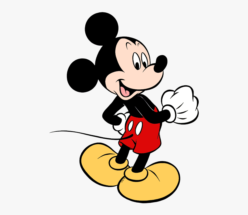 Mickey Mouse Back View - Mickey Mouse From The Back, HD Png Download, Free Download