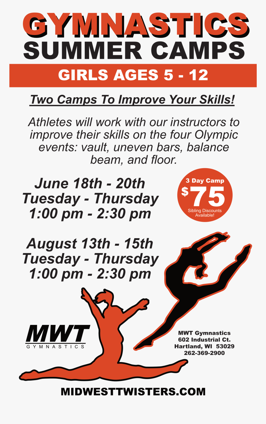 Gymnastics Summer Camp Registration - Poster, HD Png Download, Free Download