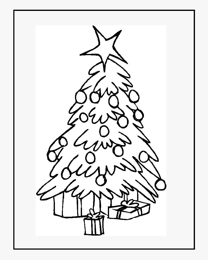 Christmas Tree That You Can Color, HD Png Download, Free Download