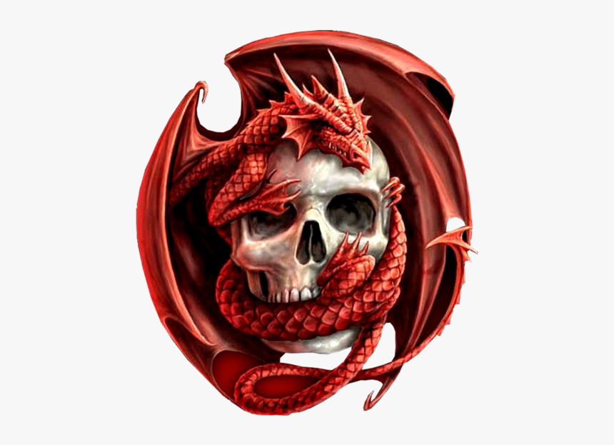 Dragon Skull Png - Skull And Dragon Png, Transparent Png, Free Download