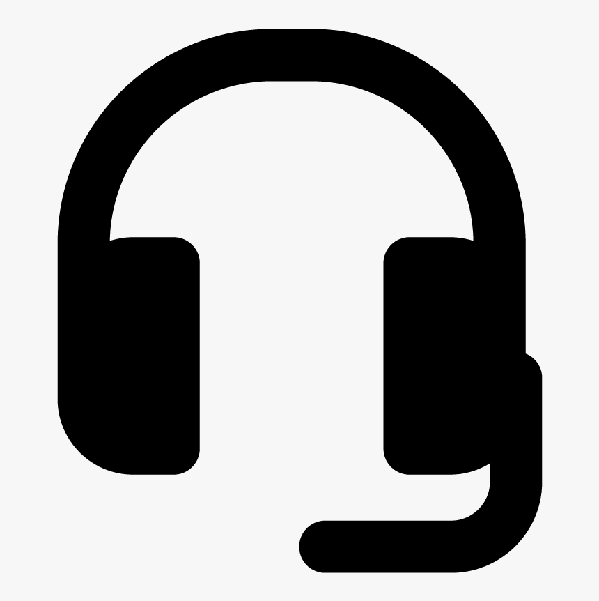 Headphones With Microphone Vector Icon Free Vector - Icon, HD Png Download, Free Download