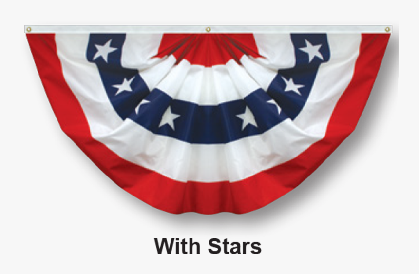 American Flag Bunting Clipart - Pleated Fan Flags, HD Png Download, Free Download
