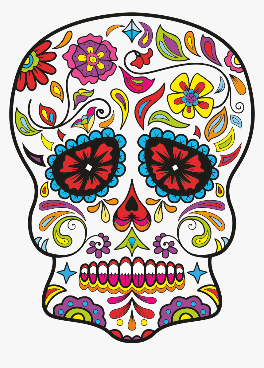 Sugar Skull Design - Mexican Decoration Clipart, HD Png Download, Free Download