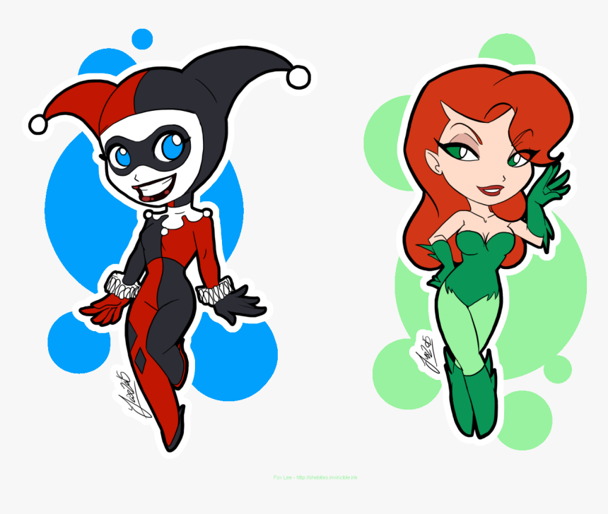 Clip Art Huge Freebie Download - Poison Ivy Harley Quinn Chibi, HD Png Download, Free Download