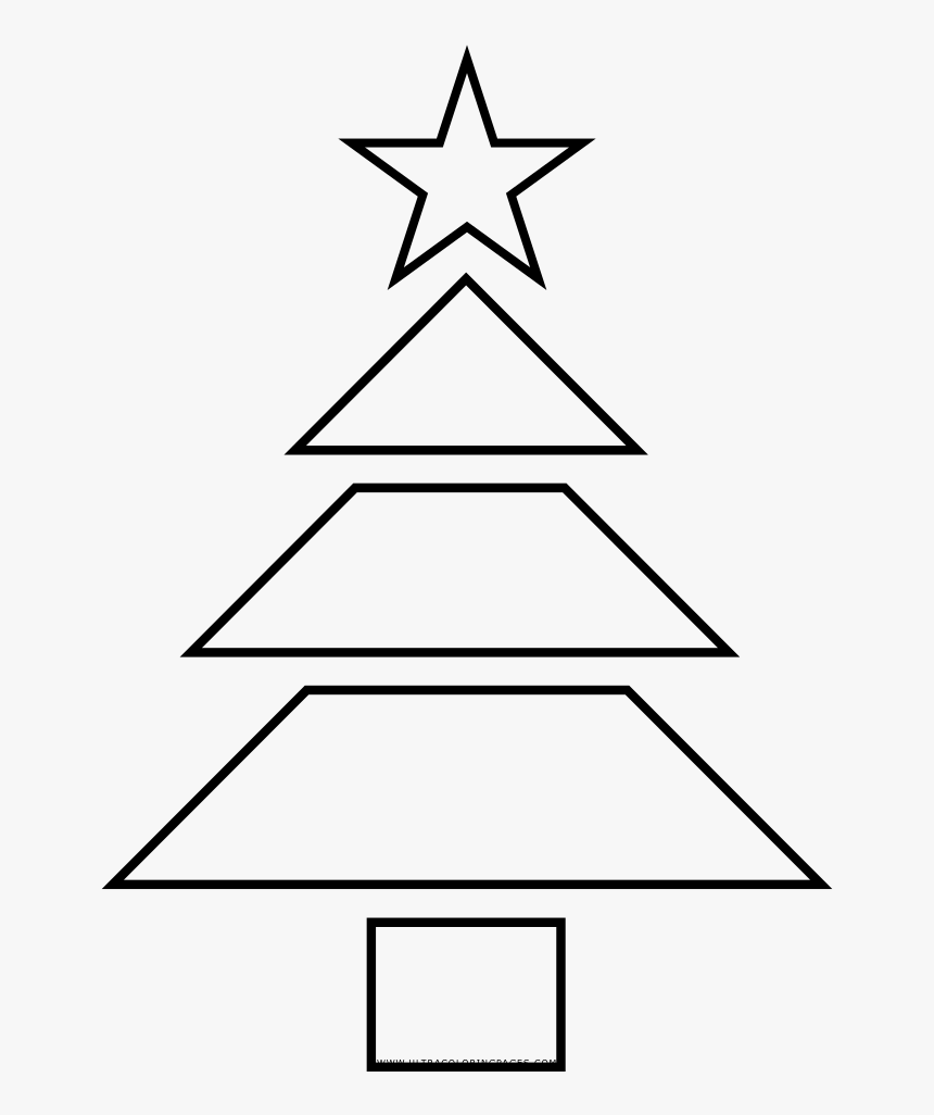 Árbol De Navidad Página Para Colorear - Christmas Tree, HD Png Download, Free Download