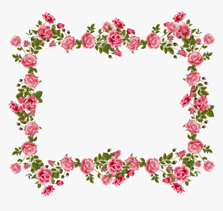 Clip Art Rosas Buscar Con Google - Old Rose Border Design, HD Png Download, Free Download