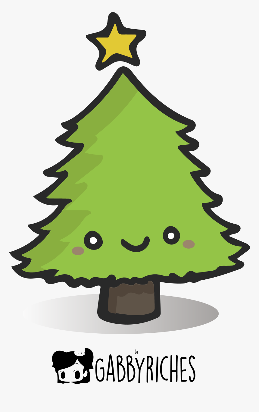 Simple Color Christmas Tree Drawing Hd Png Download Kindpng