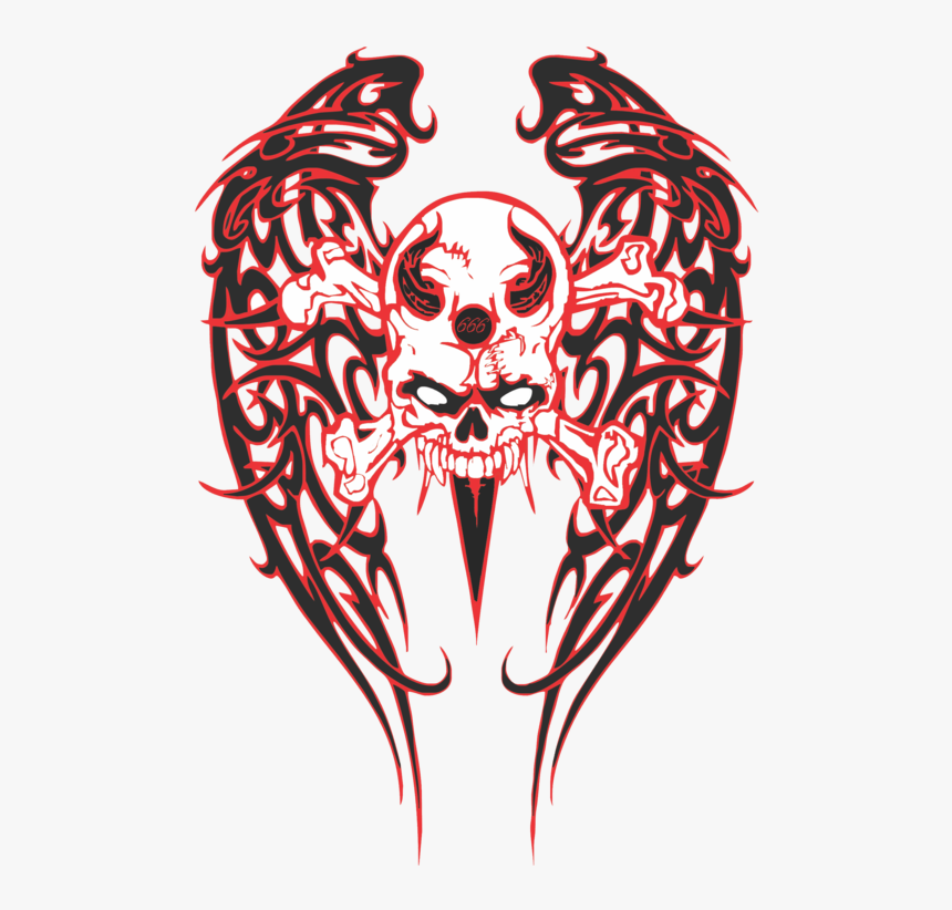 Tribal Skull Png - Transparent Skull Tribal, Png Download, Free Download