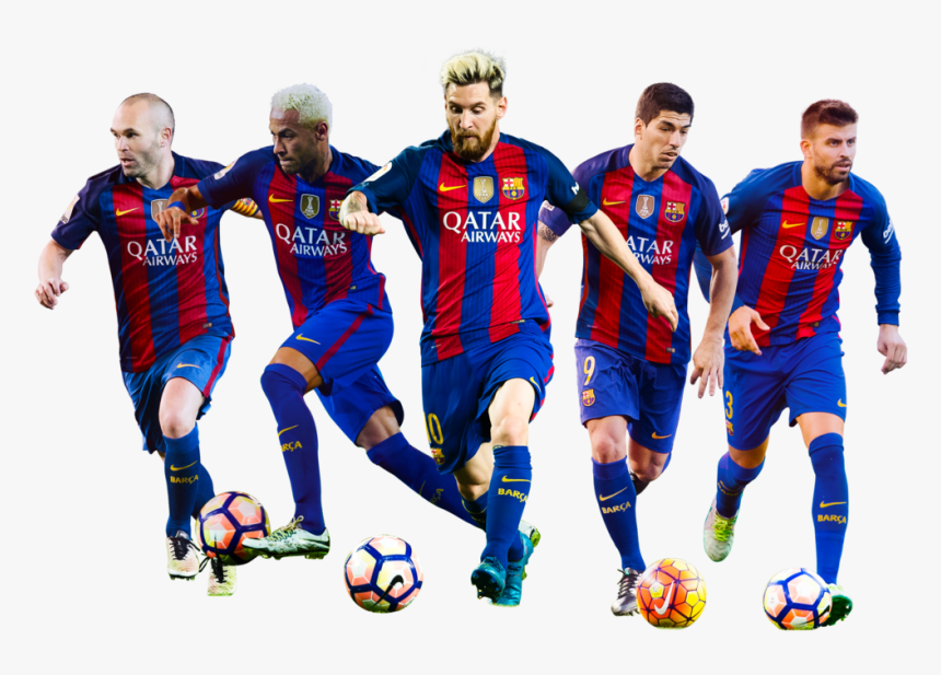 Football Player,soccer Sport,social Group,player,soccer,ball - Fc Barcelona 2017 Png, Transparent Png, Free Download