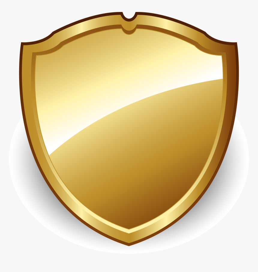 Transparent Shield Png - Gold Shield Vector Png, Png Download, Free Download