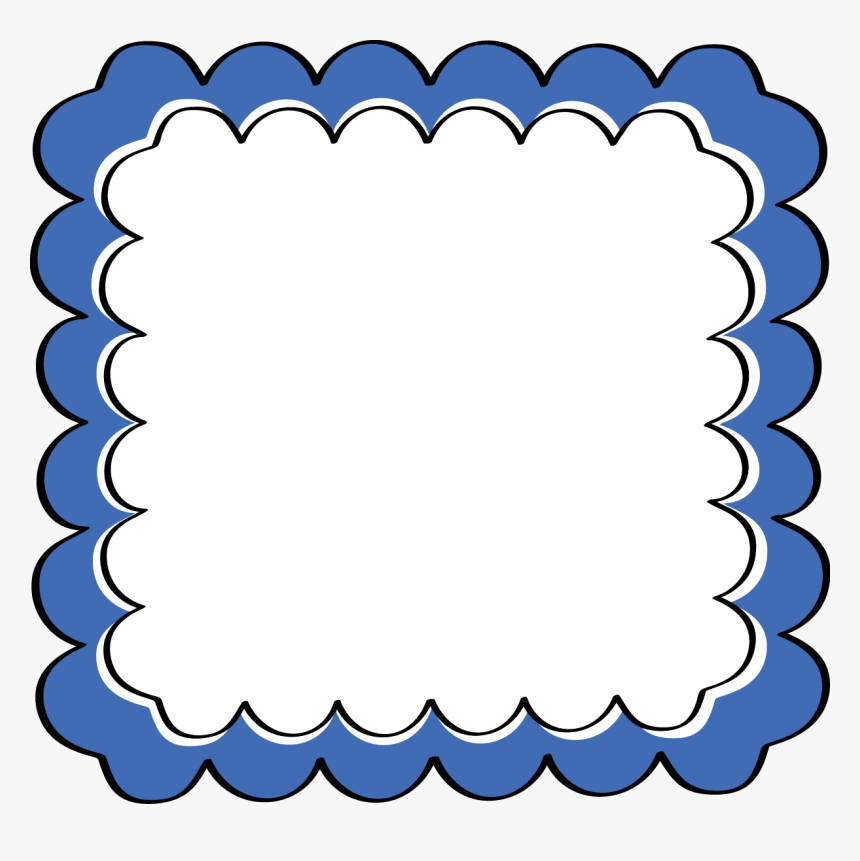 Blue Frame Clipart - Red And Blue Border Design, HD Png Download, Free Download