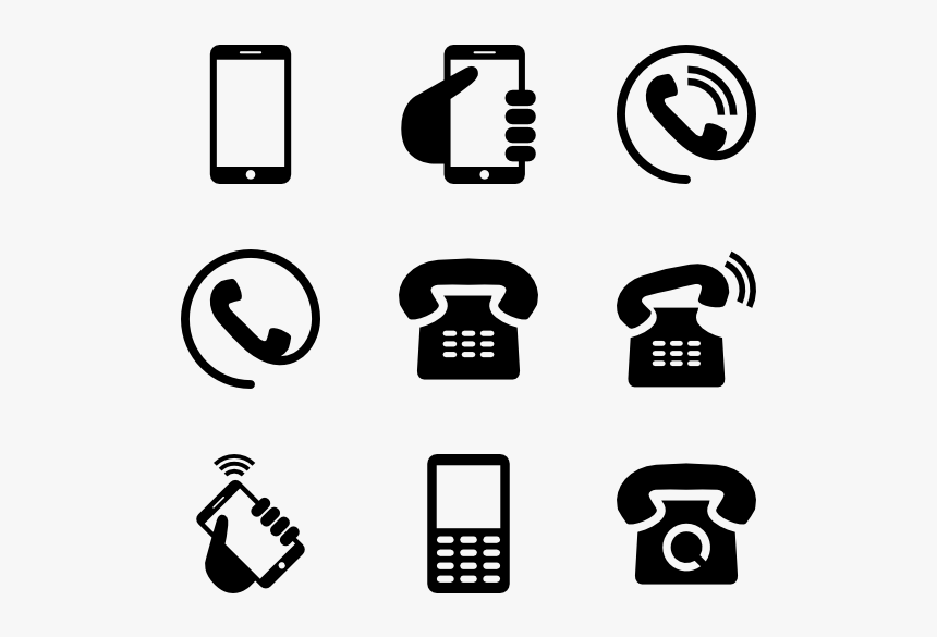 Phone Icons - Business Card Icons Png, Transparent Png, Free Download