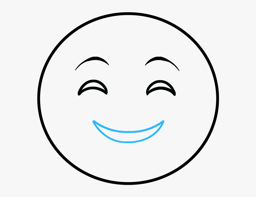 How To Draw Emojis Happy Emoji - Smiley, HD Png Download, Free Download