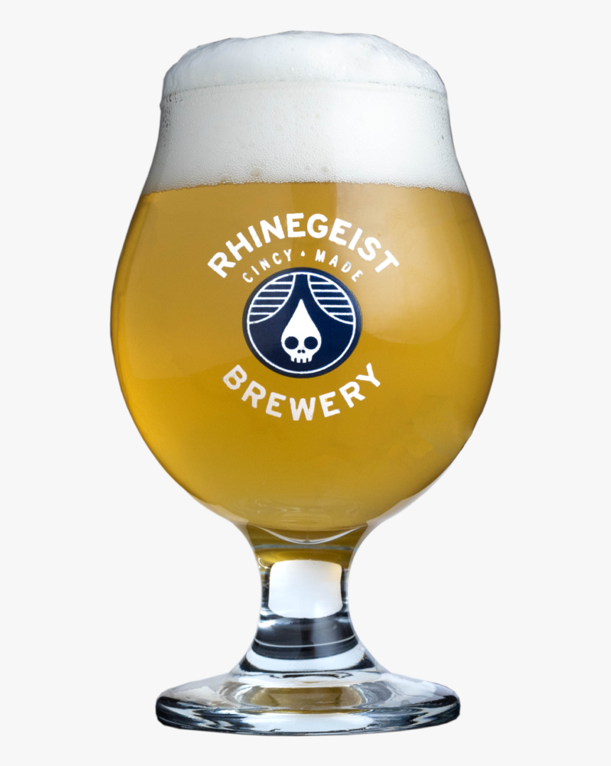 Light Beer In Rhinegeist Snifter Glass With Fluffy - Beer Glass, HD Png Download, Free Download