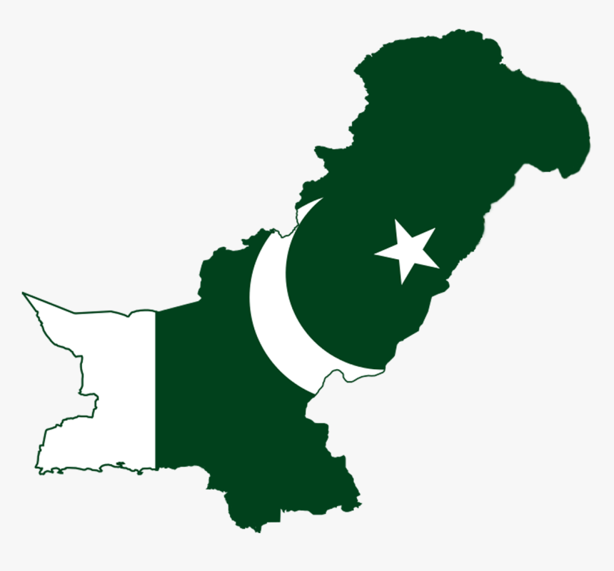 Flag Map Of Pakistan - Pakistan Map With Kashmir, HD Png Download, Free Download