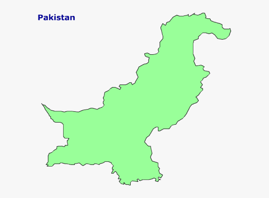 Map Of Pakistan - Colourful Outline Map Of Pakistan, HD Png Download, Free Download