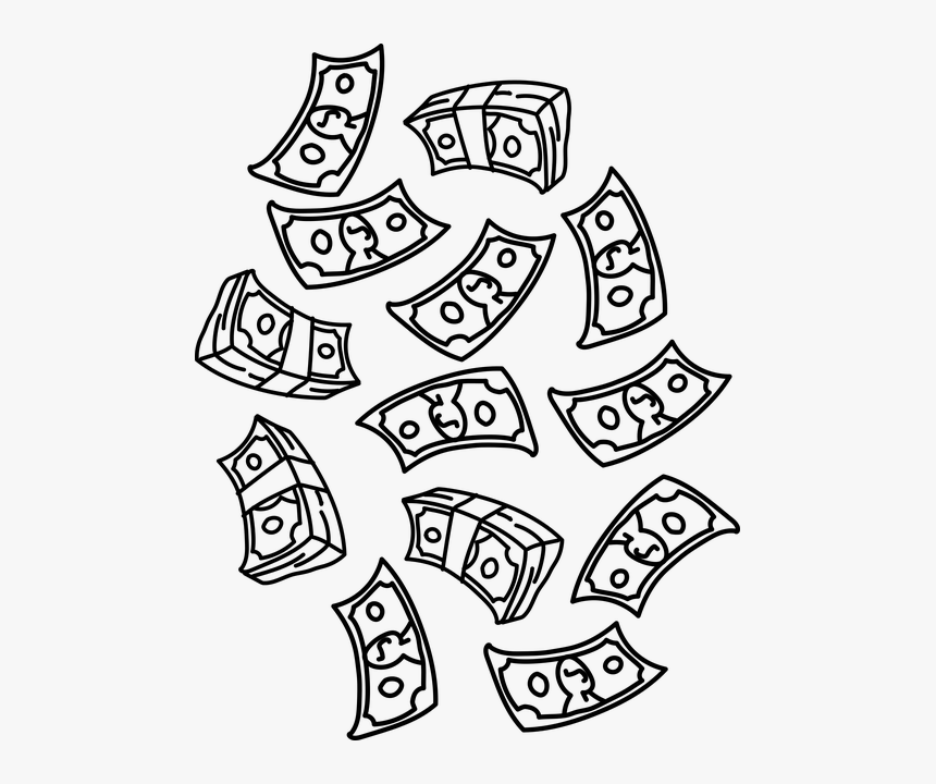 Clipart Falling Money Png, Transparent Png, Free Download