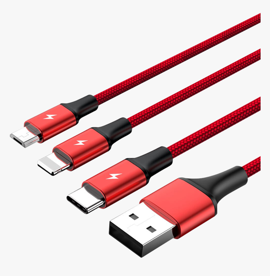 Type C Micro And Lightning Cable, HD Png Download, Free Download