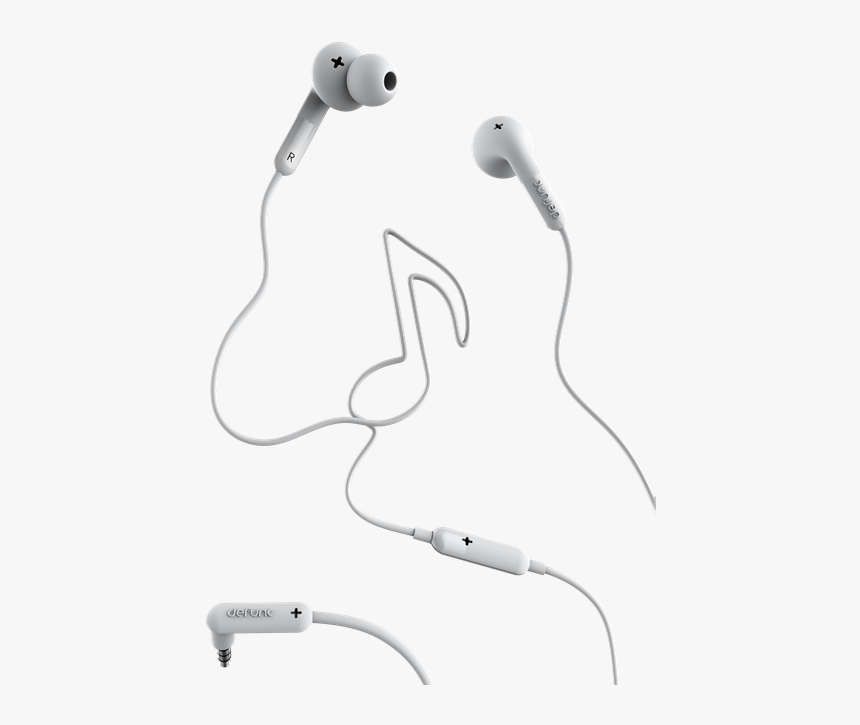 Earphone Defunc Music, White / D0032"
 Title="earphone - Defunc +music Earphones Blue, HD Png Download, Free Download