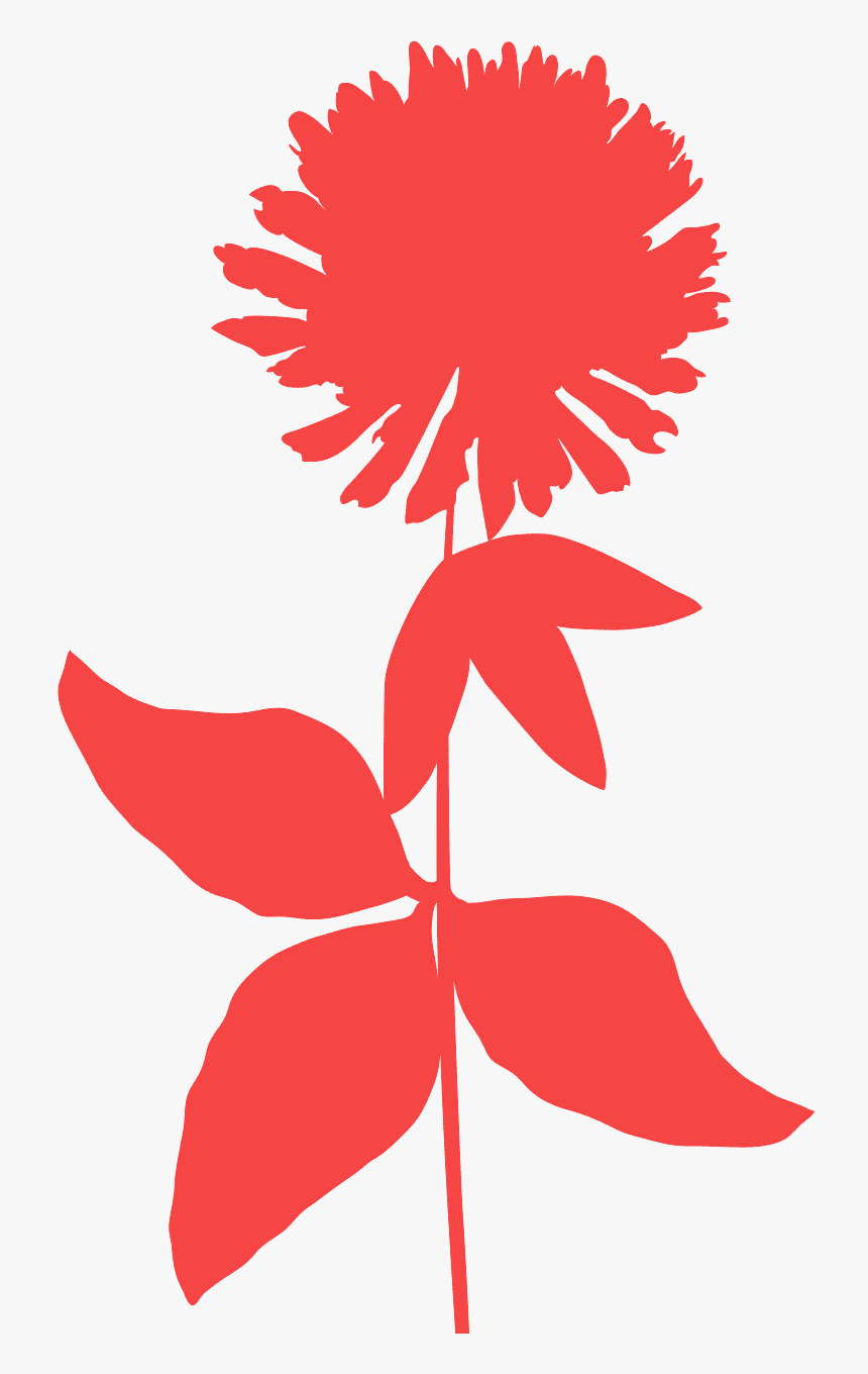 Transparent Flower Clover Flower Silhouette, HD Png Download, Free Download