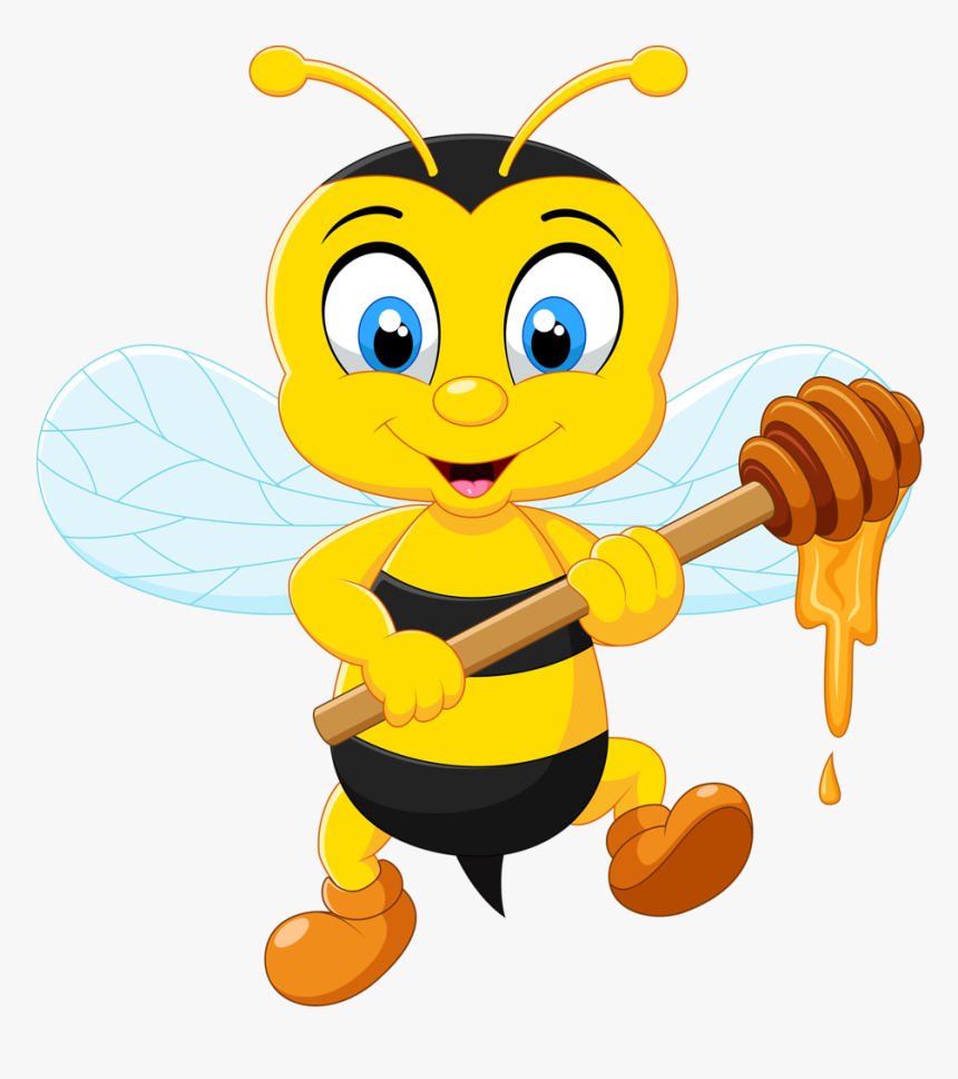 Honey Bee Cartoon, HD Png Download - kindpng Honey Bee Cartoon, HD Png Download - kindpng