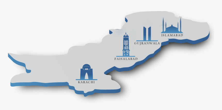 Cities Effective Logo On Pakistan Map, HD Png Download, Free Download