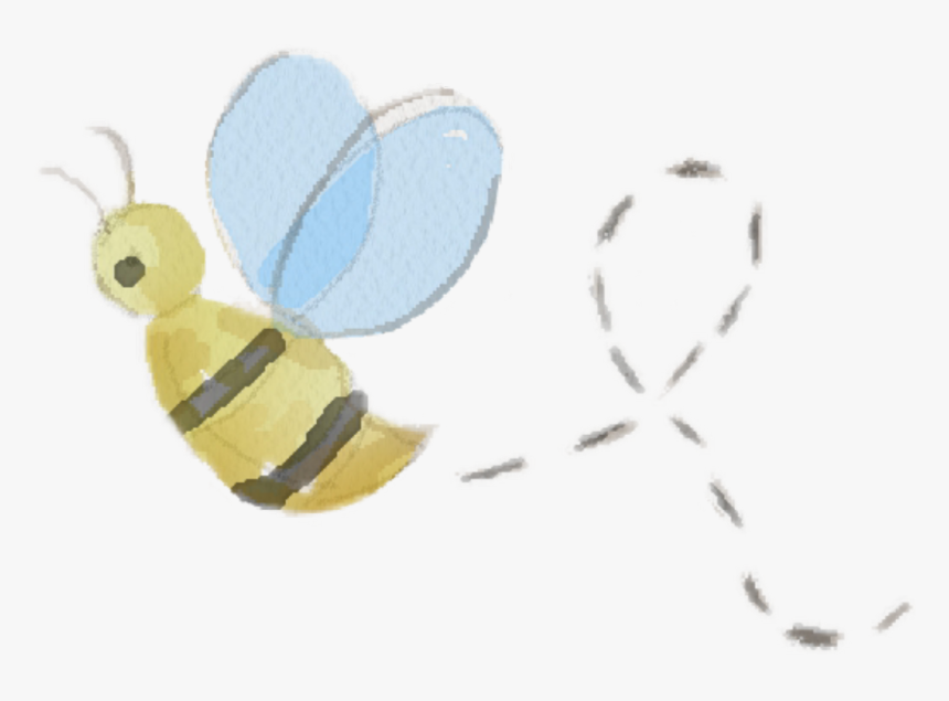#bee #amarelo #abelha #abelhas #freedit #remix - Honeybee, HD Png Download, Free Download