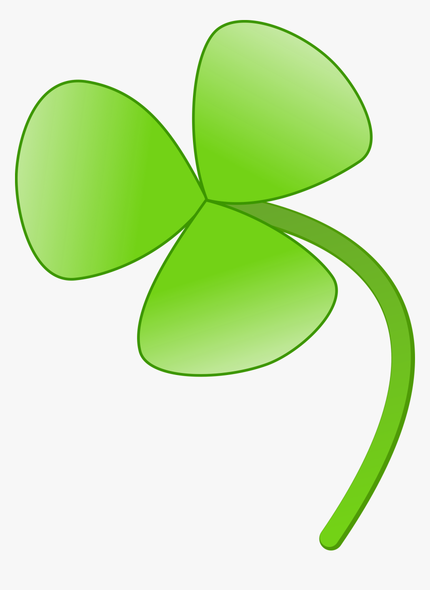 Shamrock Clipart Clover Flower - Flower With Three Leaves, HD Png Download, Free Download