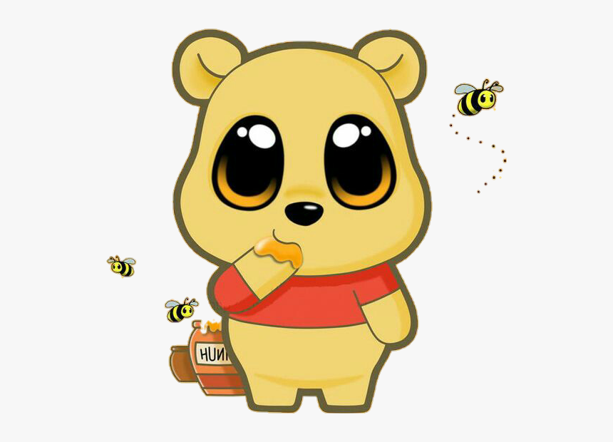 #pooh #ursinhopooh #honey #bear #bee #abelha #mel - Personajes De Disney Kawaii, HD Png Download, Free Download