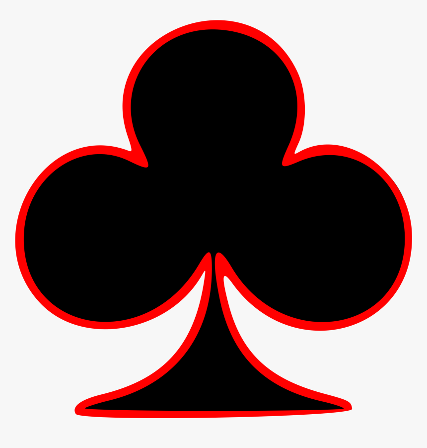 Club Clipart Deck Card - Club Playing Card Symbol, HD Png Download - kindpng